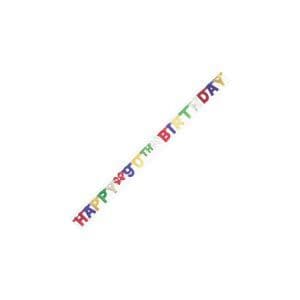 Happy Birthday letter banner age 90