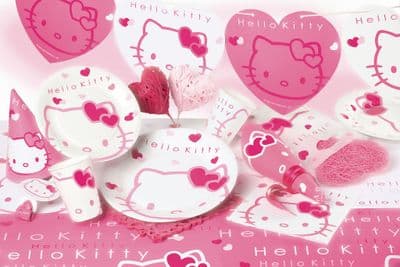 Hello Kitty Party Supplies White and Pink Range