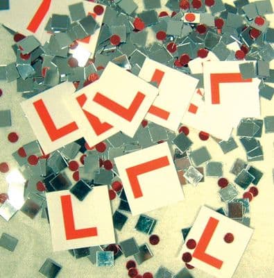 Hen Night L Plate Confetti