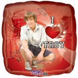 High School Musical I Love Troy Foil Balloon