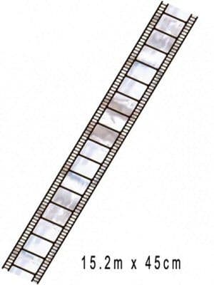 Hollywood Party Metallic Film Border Roll