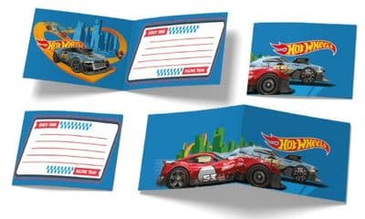 Hot Wheels Party Invitations