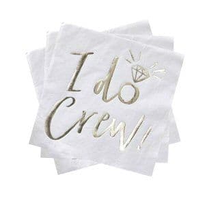 I Do Crew Gold Foiled Napkins