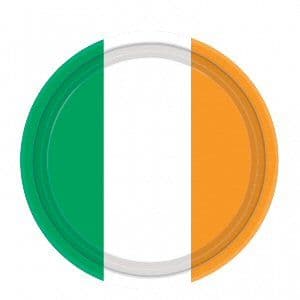 Ireland Flag Paper Plate
