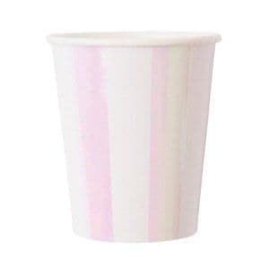 Iridescent Stripe Party Cups