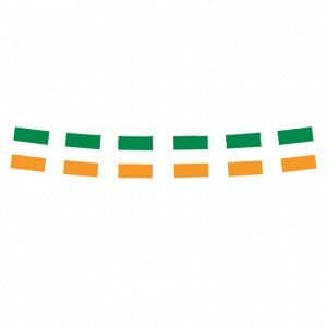 Irish Flag Plastic Bunting Garland
