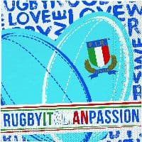 Italian Passion Rugby Party Napkins