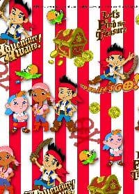 Jake and The Neverland Pirates Wrapping Paper and Gift Tags Pack