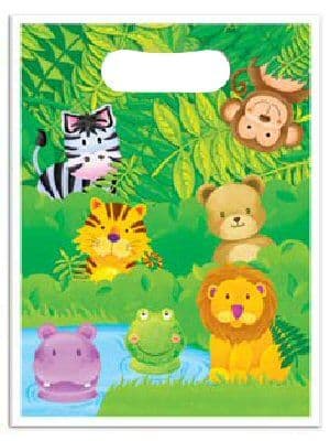 Jungle safari party loot bags