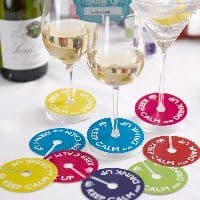 Keep Calm and Party Glass Markers