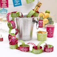 Keep Calm and Party Paper Chains Pink and Lime