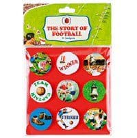 Ladybird Vintage Football Party Badges