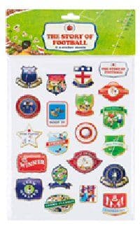 Ladybird Vintage Football Party Stickers