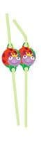 Ladybug Party Drinking Straws