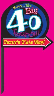 Lawn Sign Big 40