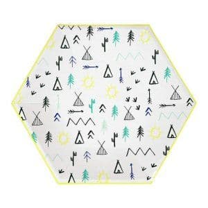 Let's Explore Hexagonal Party Plates