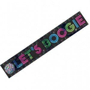 Lets Boogie Foil Banner