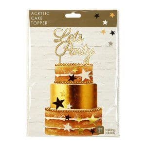 Lets Party Cake Topper