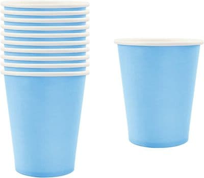 Light Blue Paper Cups