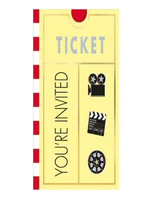 Lights! Camera! Action! Folded Invitations