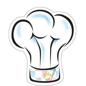 Little Cooks Party Chef Hat Shaped Paper Plates