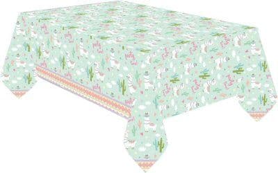 Llama Party Plastic Tablecover