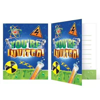 Mad Scientist Party Invitation