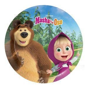 Masha and the Bear Party Plates 18 cm