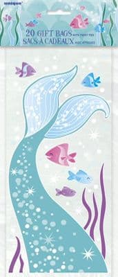 Mermaid Party Cellophane Party Bags