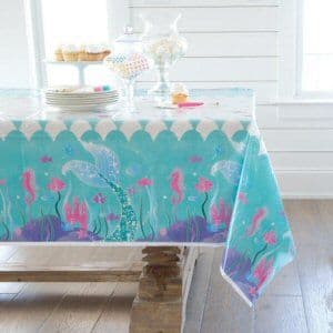 Mermaid Party Plastic Tablecover