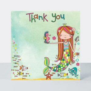 Mermaid Party Thank You Cards by Rachel Ellen