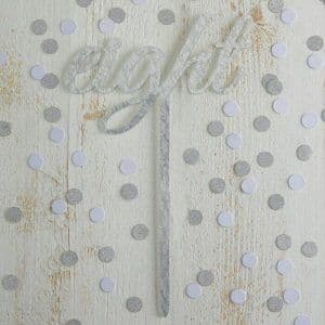 Metallic Perfection Silver Wedding Table Numbers