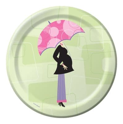 Mod Moms Baby Shower Party Plates
