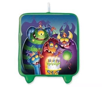 Monster Mania Party Cake Candle