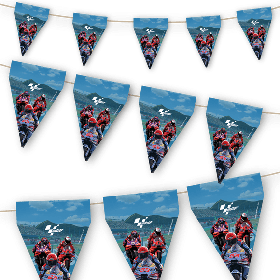 Moto GP Party Flag Banner