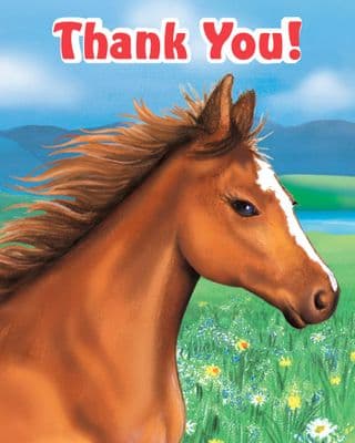My Horse Party Thank You Cards