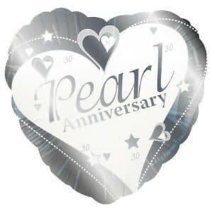 Pearl Anniversary foil balloon