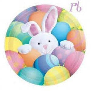 Peek a boo Bunny Paper Plates