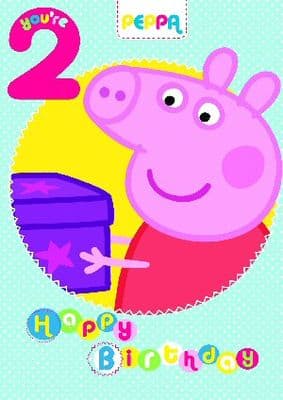 Peppa Pig Age 2 Card and Envelope
