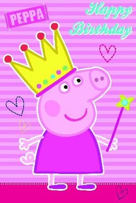 Peppa Pig Happy Birthday Card