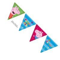 Peppa Pig Party Flag Banner
