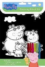 Peppa Pig Velvet Colouring Set