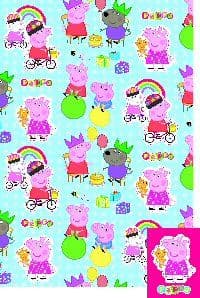 Peppa Pig Wrapping Paper and Tag Set Blue