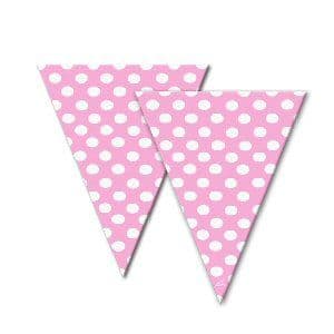 Pink dotty spotty cello cone bags