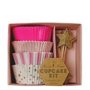 Pink Spotty and Stripes Cupcake Kit