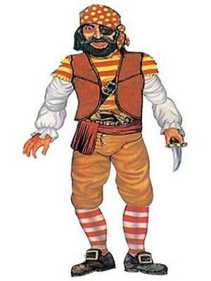 Pirate Jointed Decorative Cutout