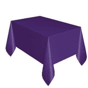 Plastic Purple Tablecover