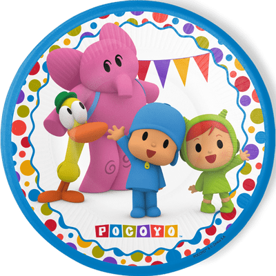 Pocoyo 23 Cm Plates