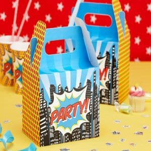 Pop Art Party Superhero Lunch Boxes