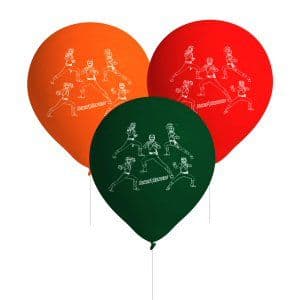 Power Rangers Party Latex Balloons